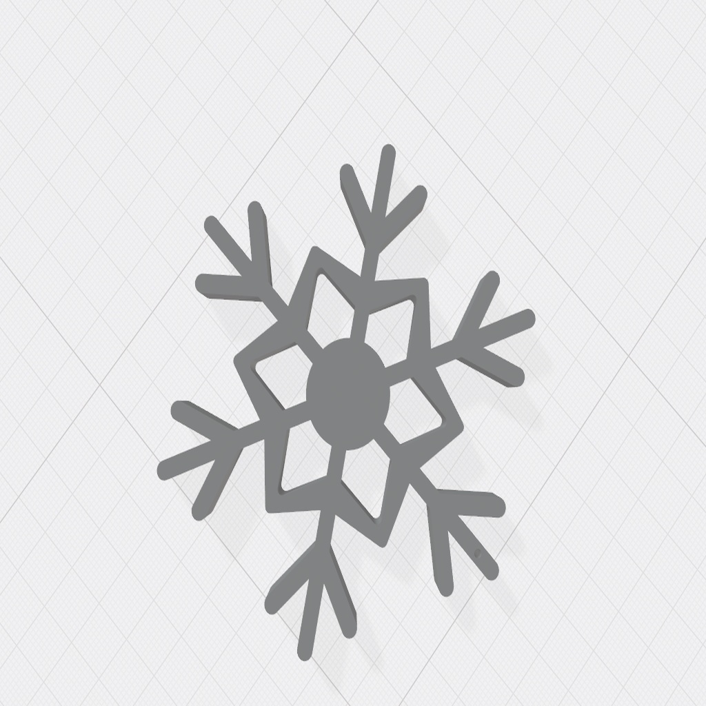 Snowflake Hanging Decoration Alternative Design by TomPR83 | Download free STL model ...