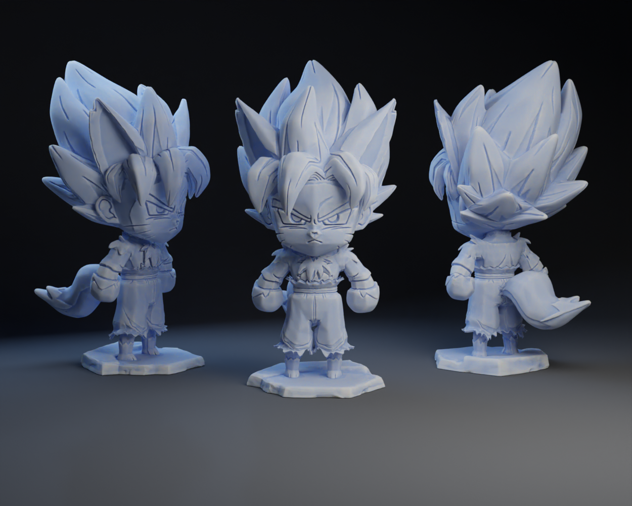 Goku with Halloween Fox Costume.
