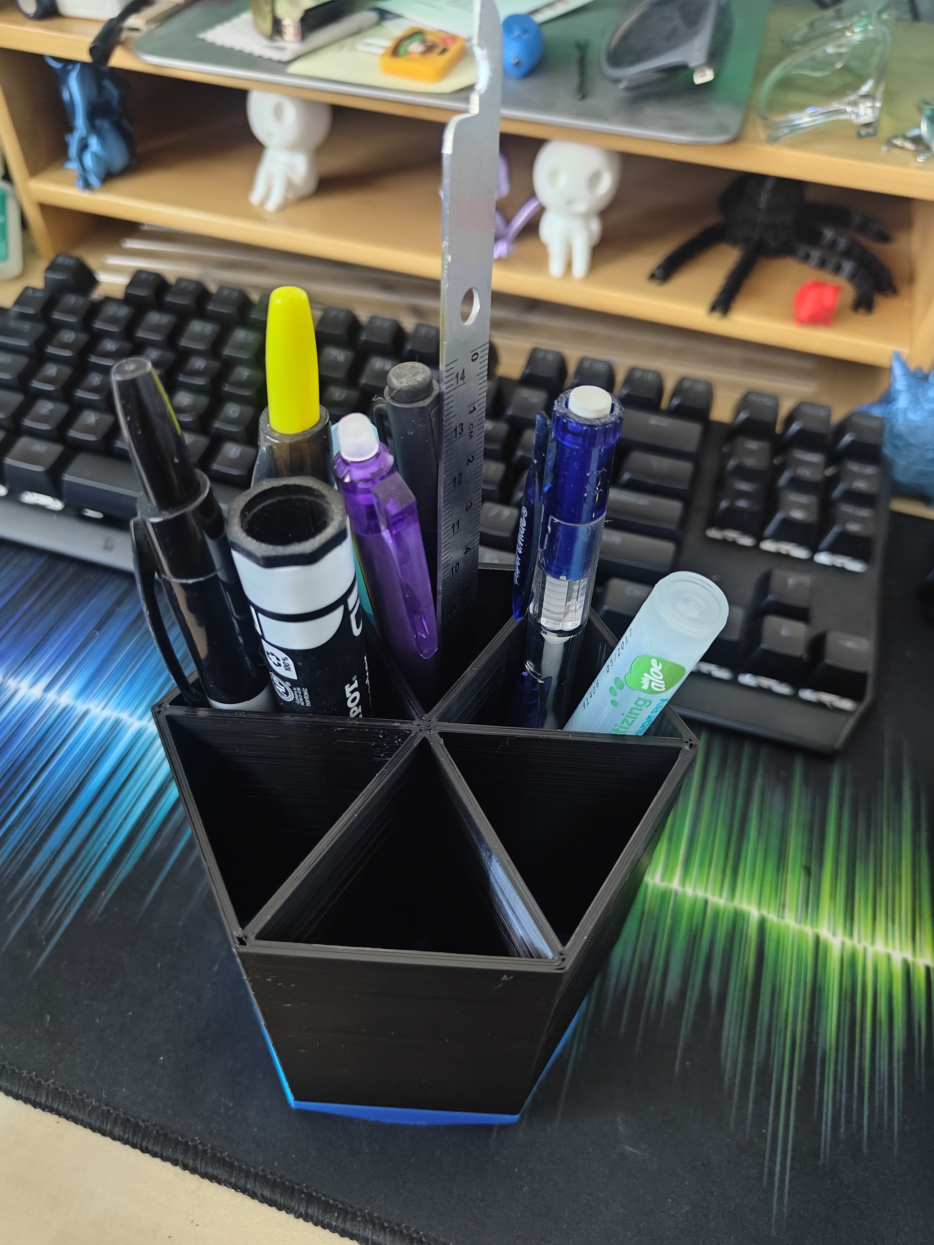 Hexagon pencil holder