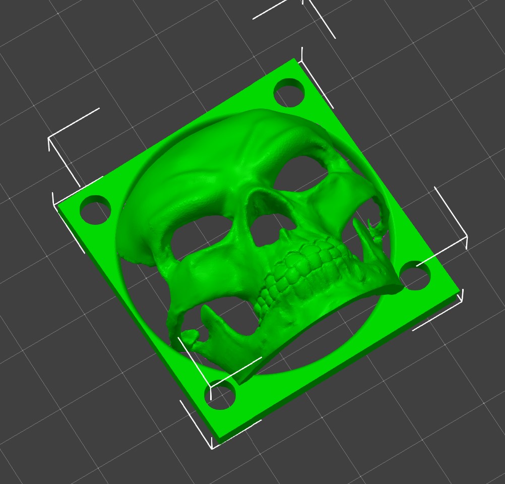 40mm skull grill