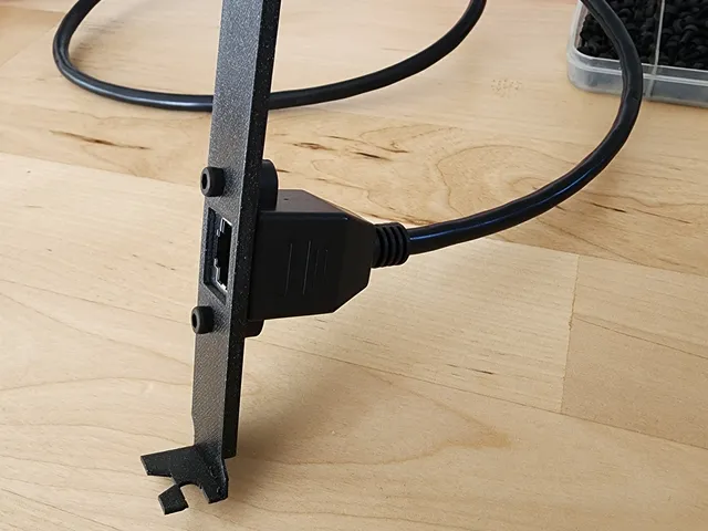 PCIe RJ45 Panel Mount Passthrough Bracket