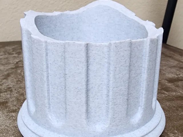 Broken Column Flower pot