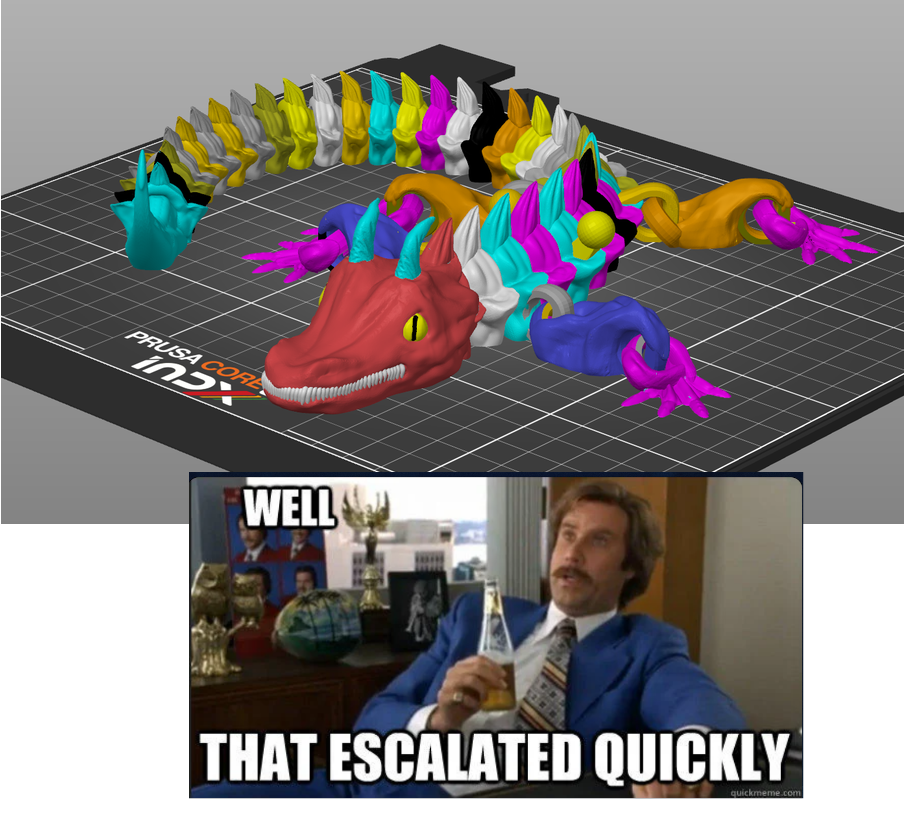 Extreme multicolor dragon INDX Torture Test