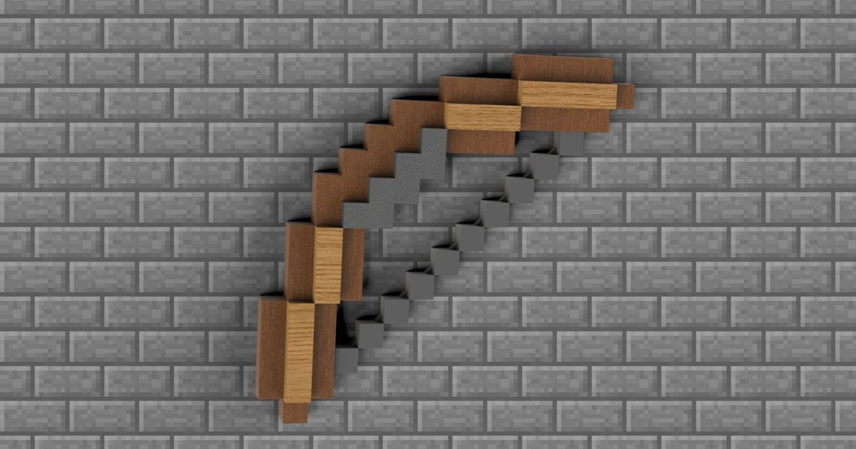 Minecraft Bow Items From Minecraft by THop3D Download free STL model