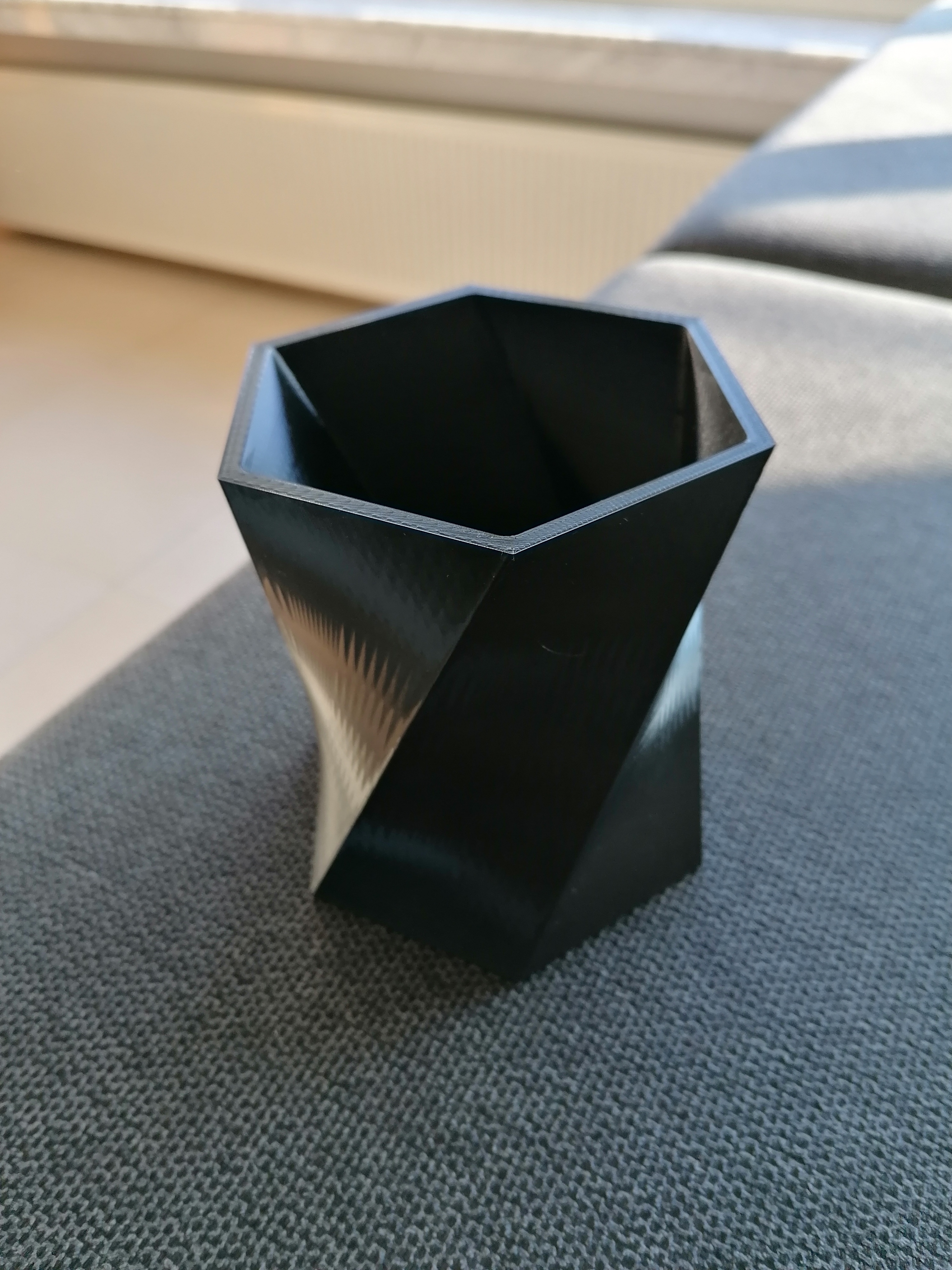 Hexagonal vase