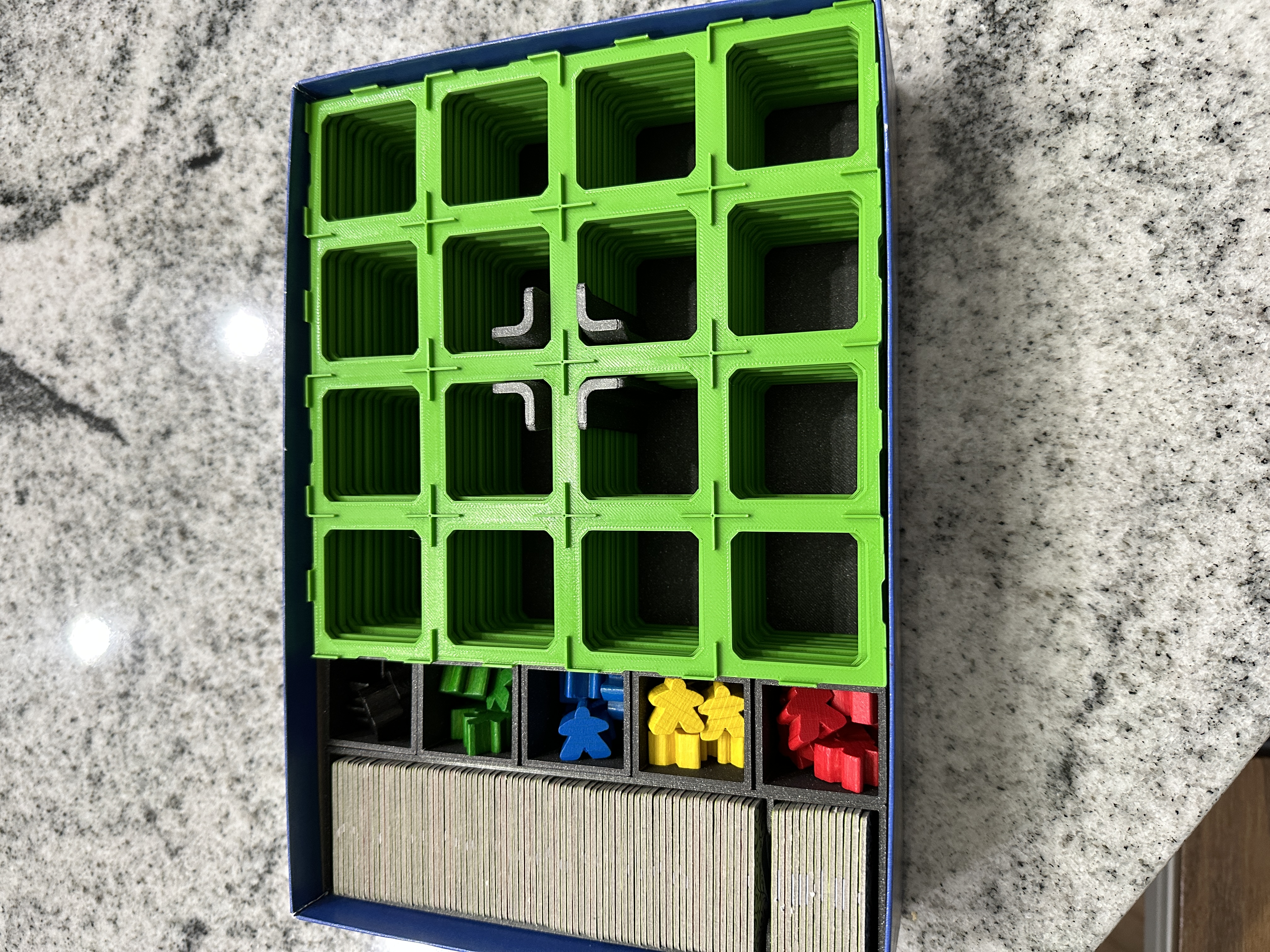 Carcassonne Magnetic Tile Grid and Box Organizer