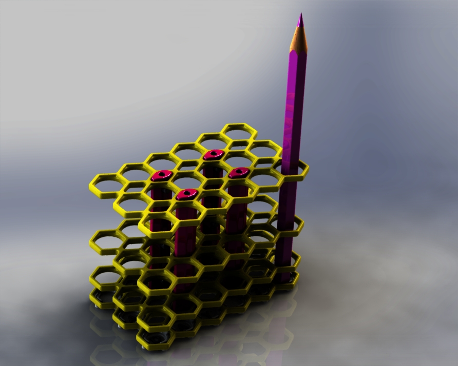 Organizer For Writing And Drawing Utensils