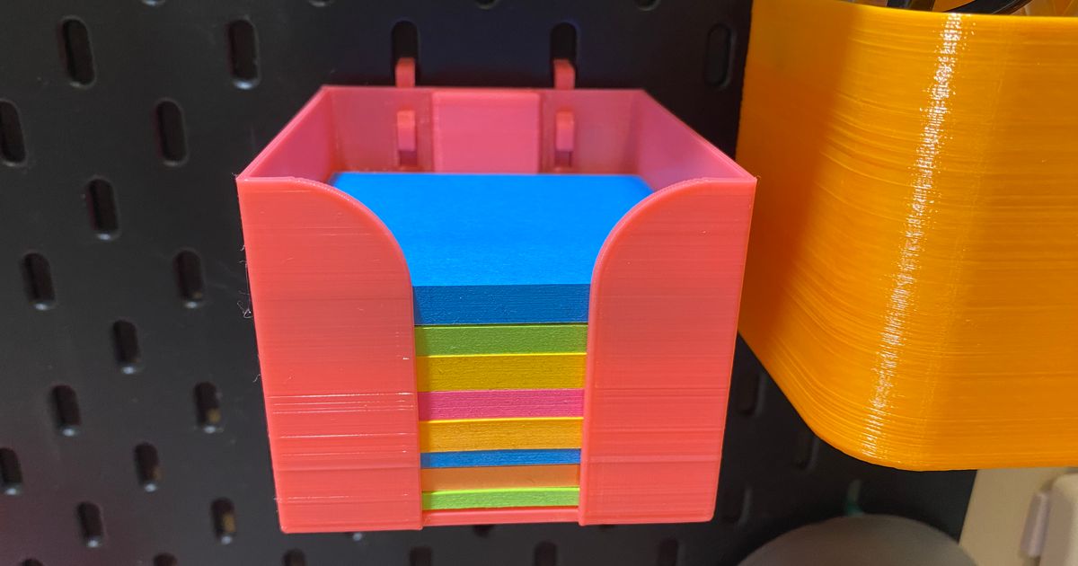 Post-It Sticky Note Holder for Skadis by AccomplishedTrash91 | Download ...