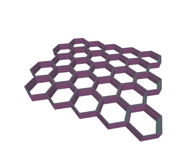 5x5 Honeycomb Storage Wall