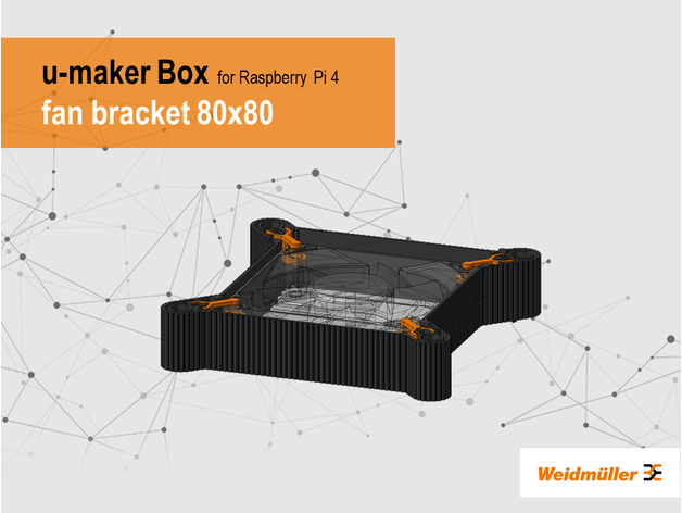 u-maker-Box fan bracket 80x80