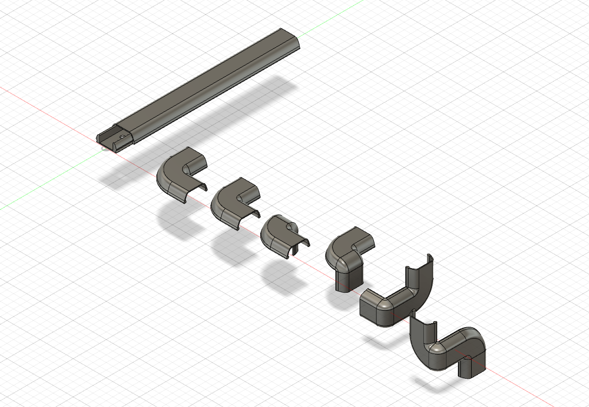Cable Channel / Duct with different corners