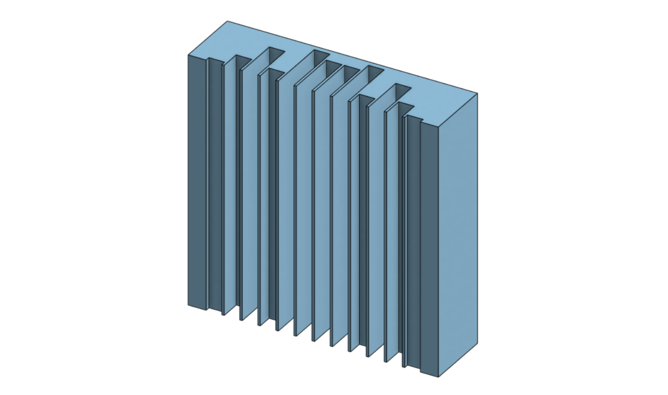 Quadratic Diffuser Pannel