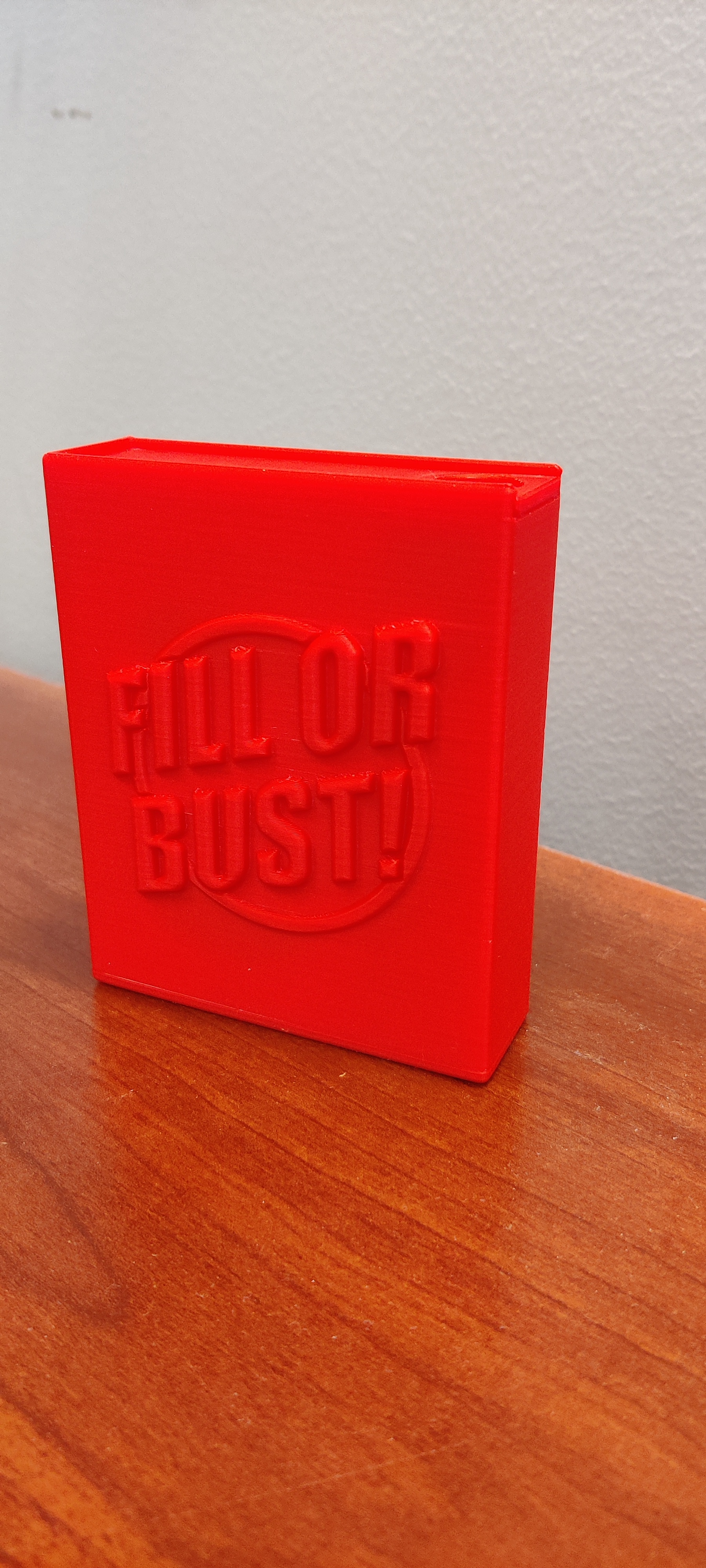 Fill or Bust Game Card & Dice Holder