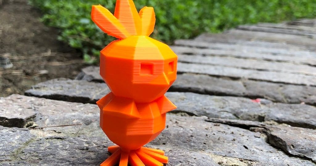 Low Poly Torchic By Capitangolo | Download Free STL Model | Printables.com