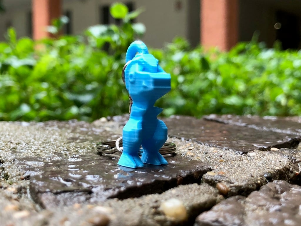 Low Poly Bagon Keychain
