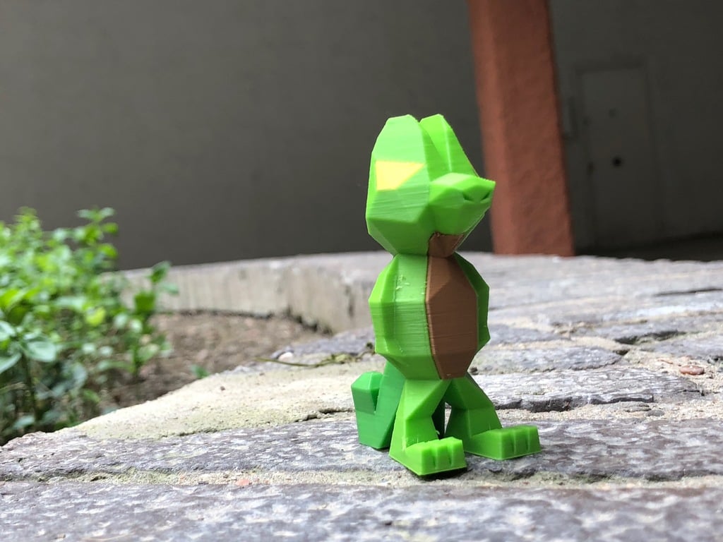 Low Poly Treecko - MMU Dual Quadruple extruder