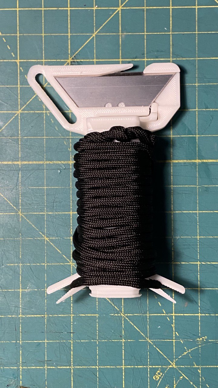 Ultimate Cord Spool ( with Utility cutter and Lighter compartment )