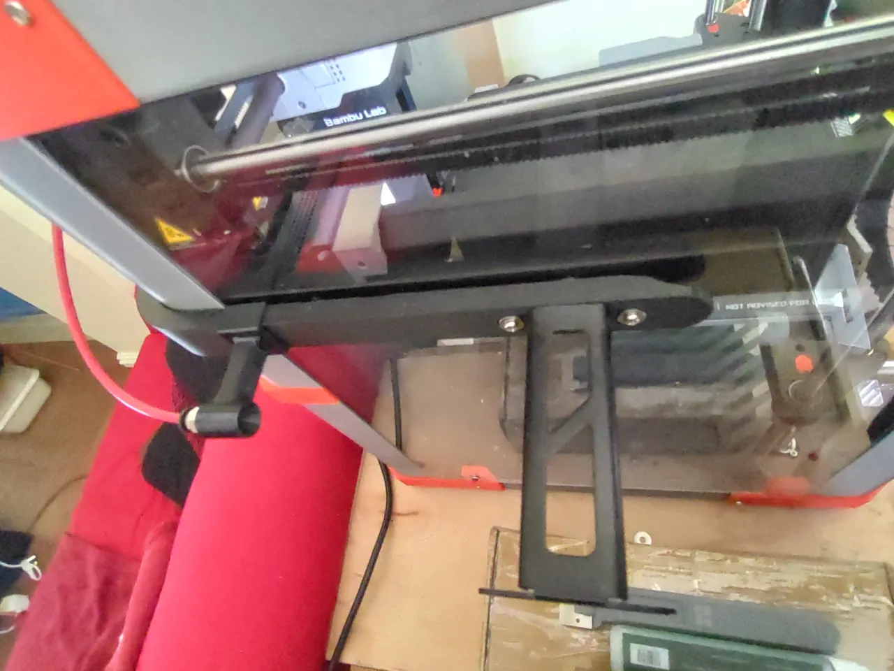 P1P side spool filament guide - remixed by Andreagattonero | Download ...