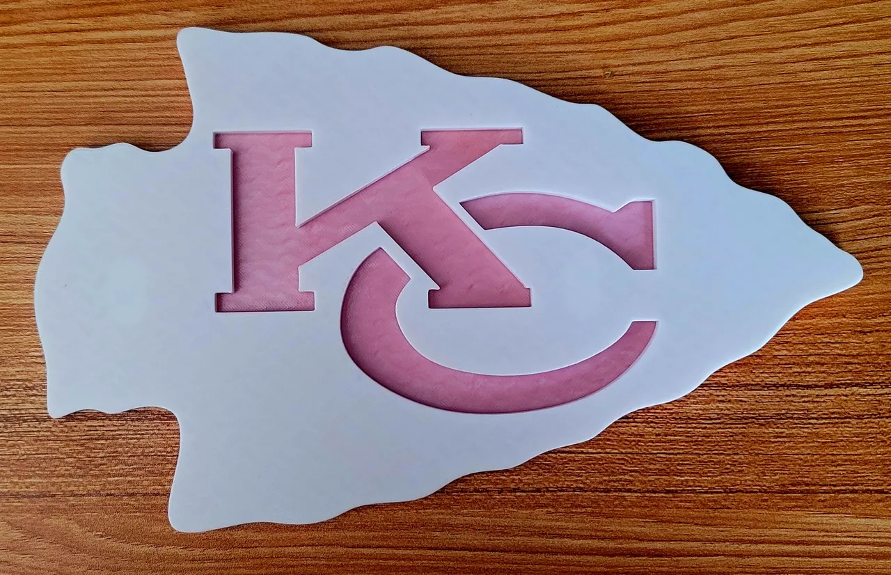 Kansas City Chiefs Logo 3D model 3D printable