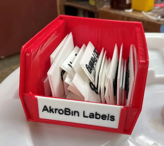 Parametric Labels for Akro Mils AkroBins