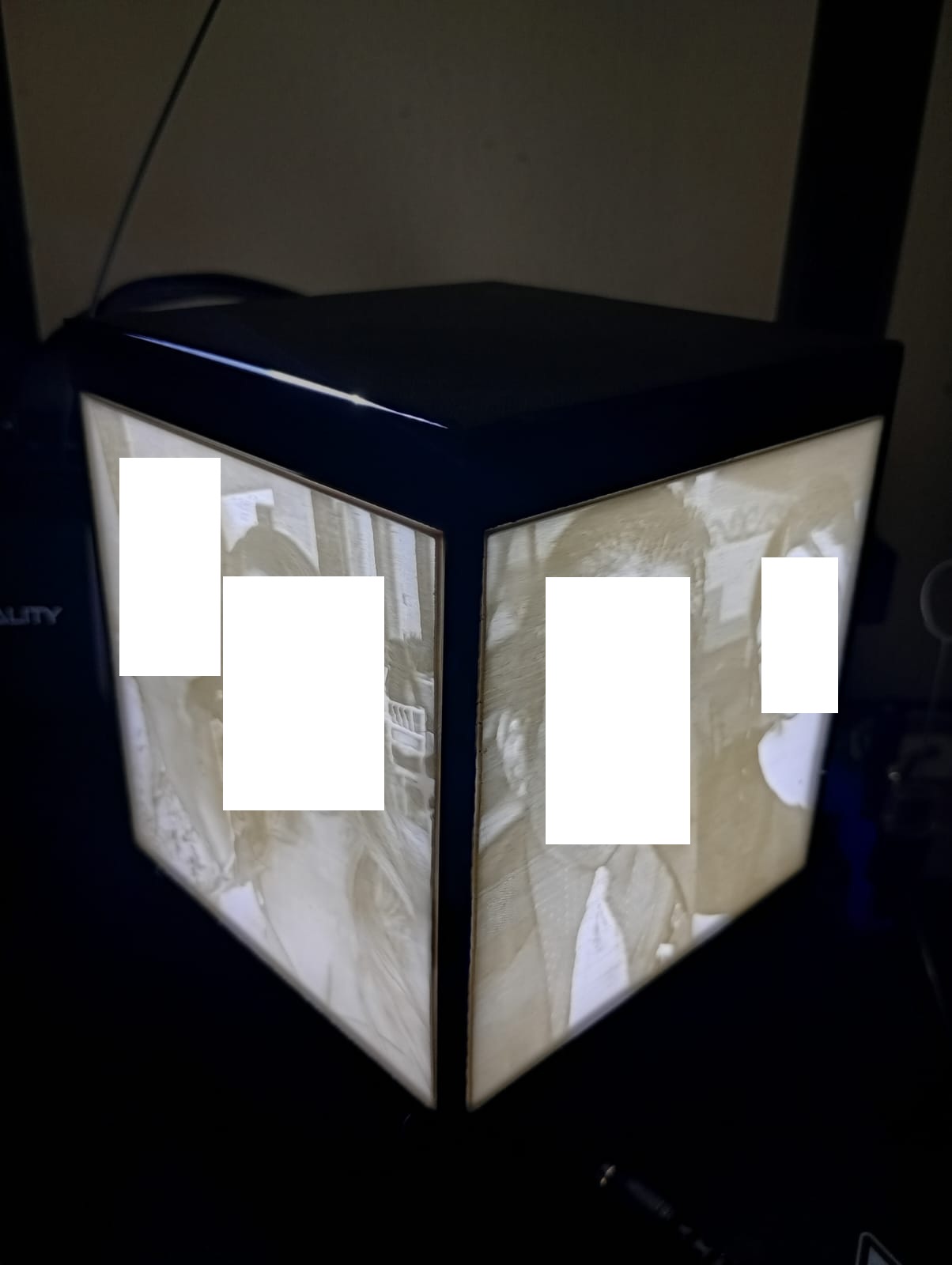 QUADRUPLE ROTATING LITHOPHANE BOX