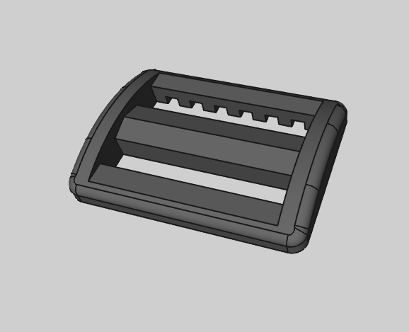 Backpack strap/webbing adjuster (Parametric)