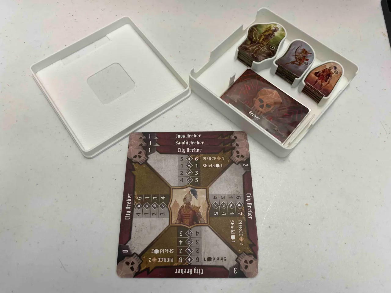 gloomhaven card sleeves "Gloomhaven" Compatible Sleeve Bundle while letting you decide which side to use for the front of the card and which to use for the back depending on your preference Gloomhaven Sleeved Cards Storage Organizer