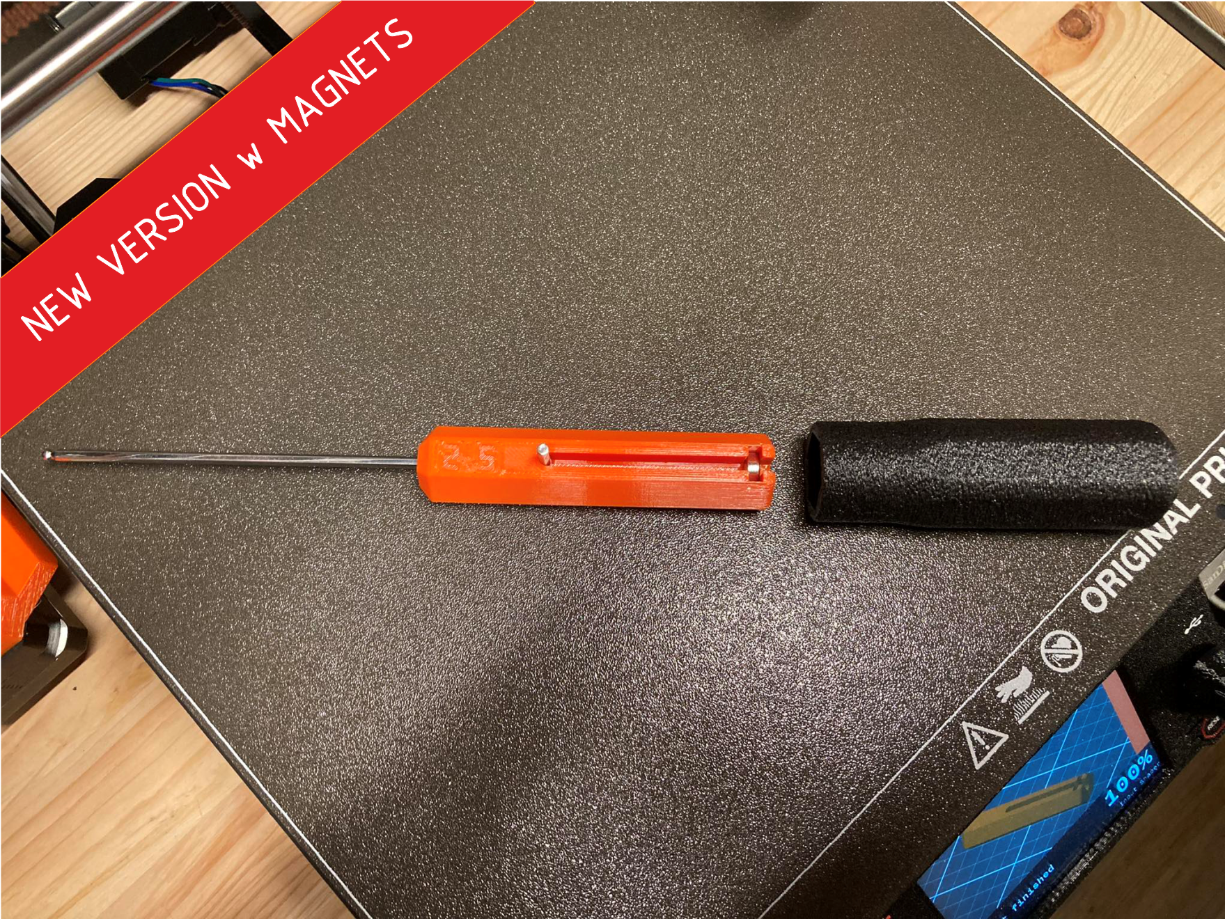 Remix of PRUSA ALLEN KEY HANDLE w 3x8 magnets