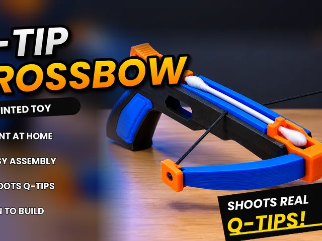 Q-tip shooting cross bow