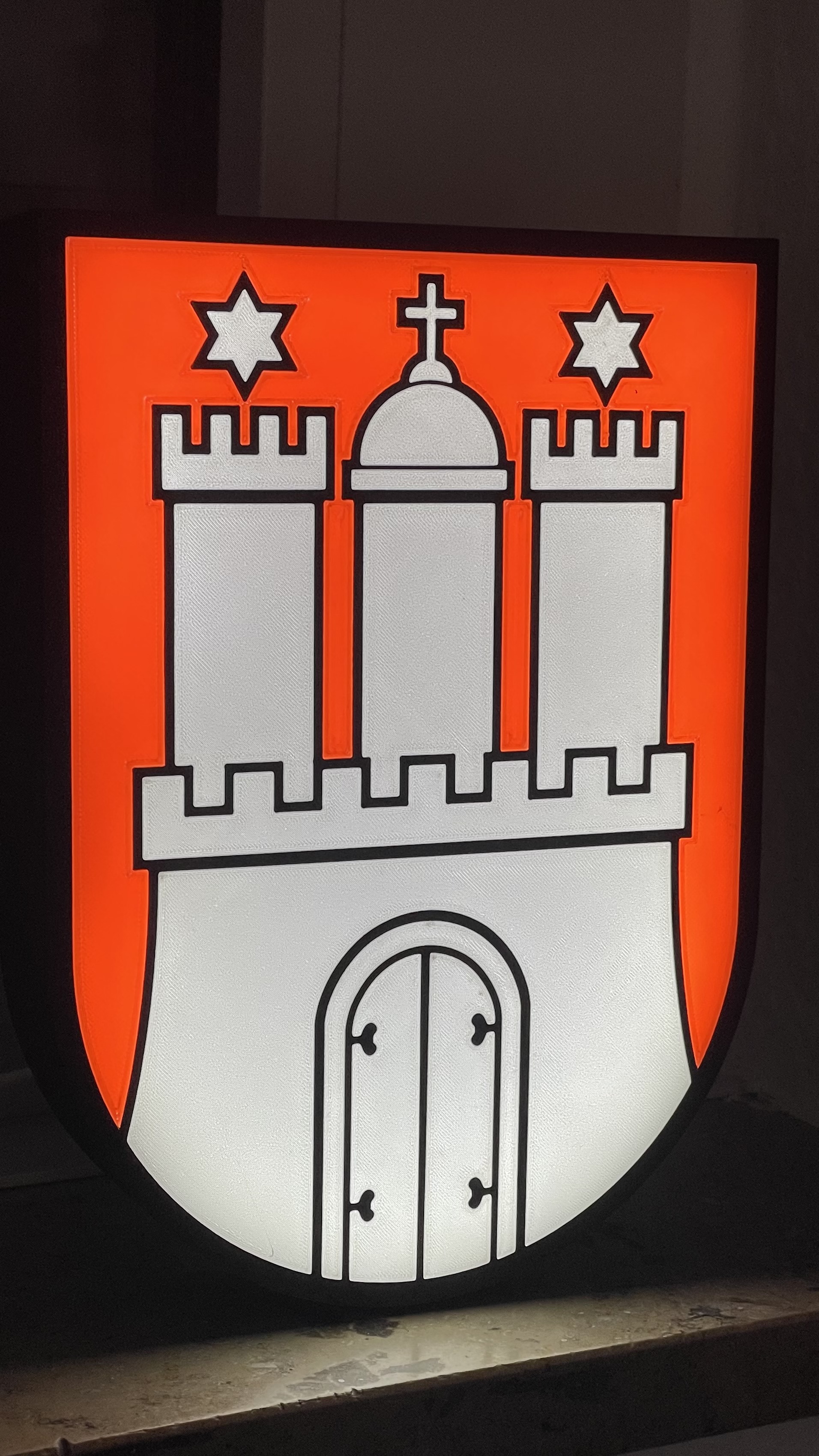 Hamburg Wappen Lampe