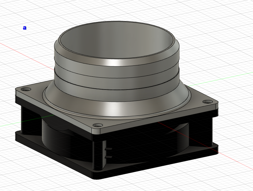 100mm duct  hose adaptor for 120mm Fan