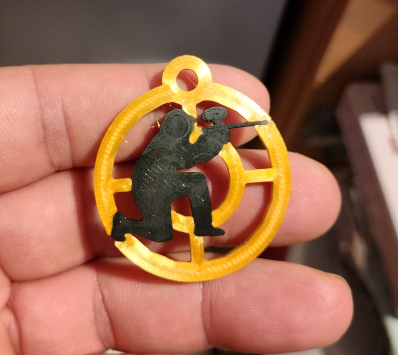 Paintball Key Fob MMU by ippe Download free STL model