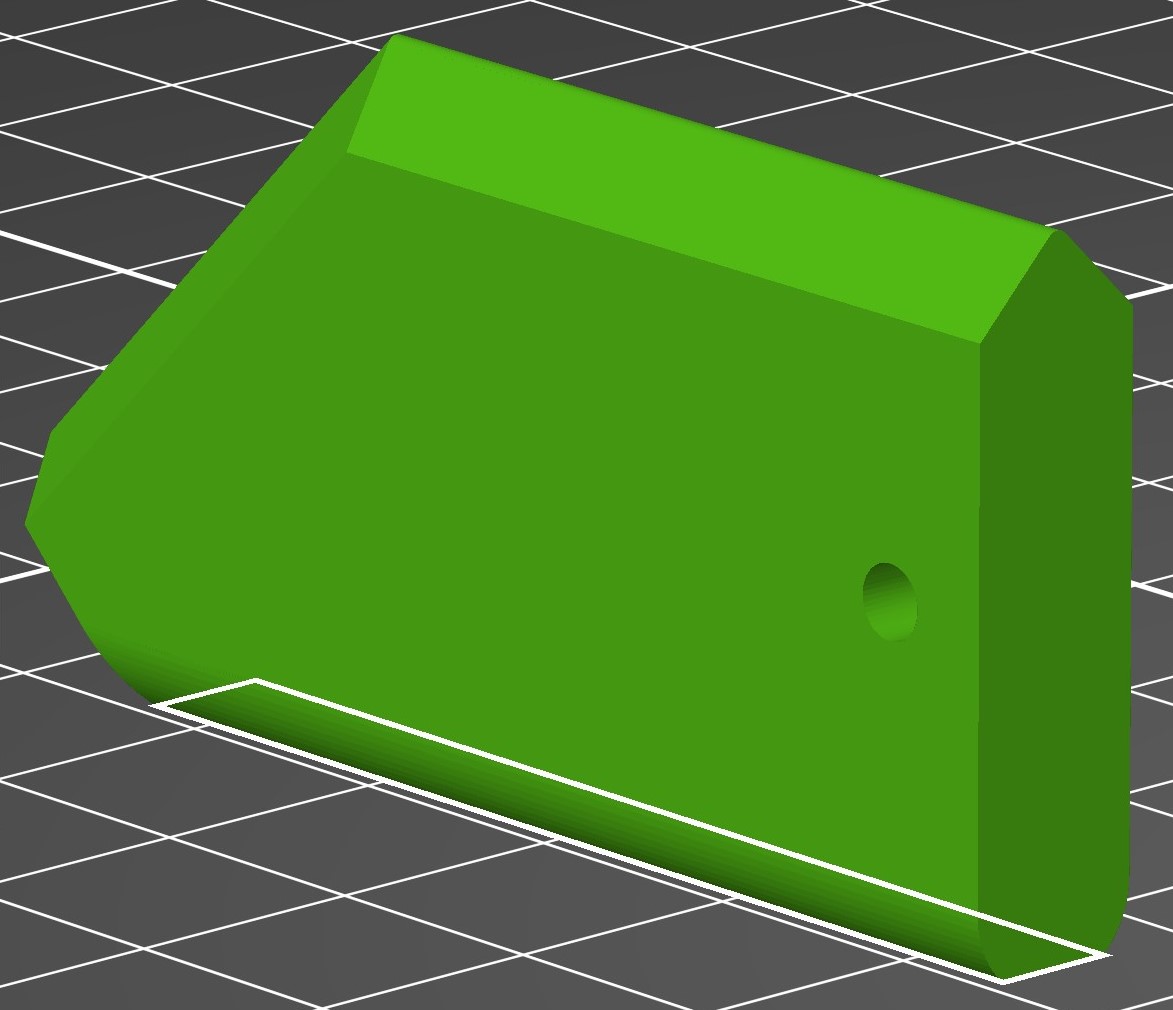40mm Blade - Flat Back 3D model thumbnail