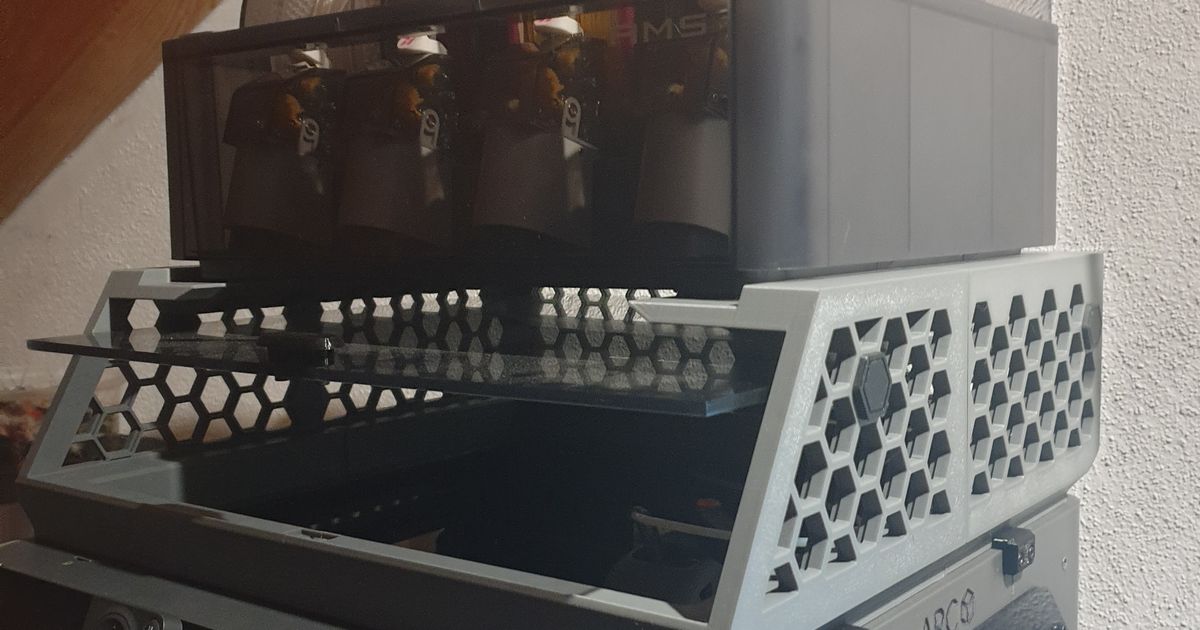 P1P ARC AMS Stand Riser Holder / X1C / P1S Easy Print od autora ROLS733 ...