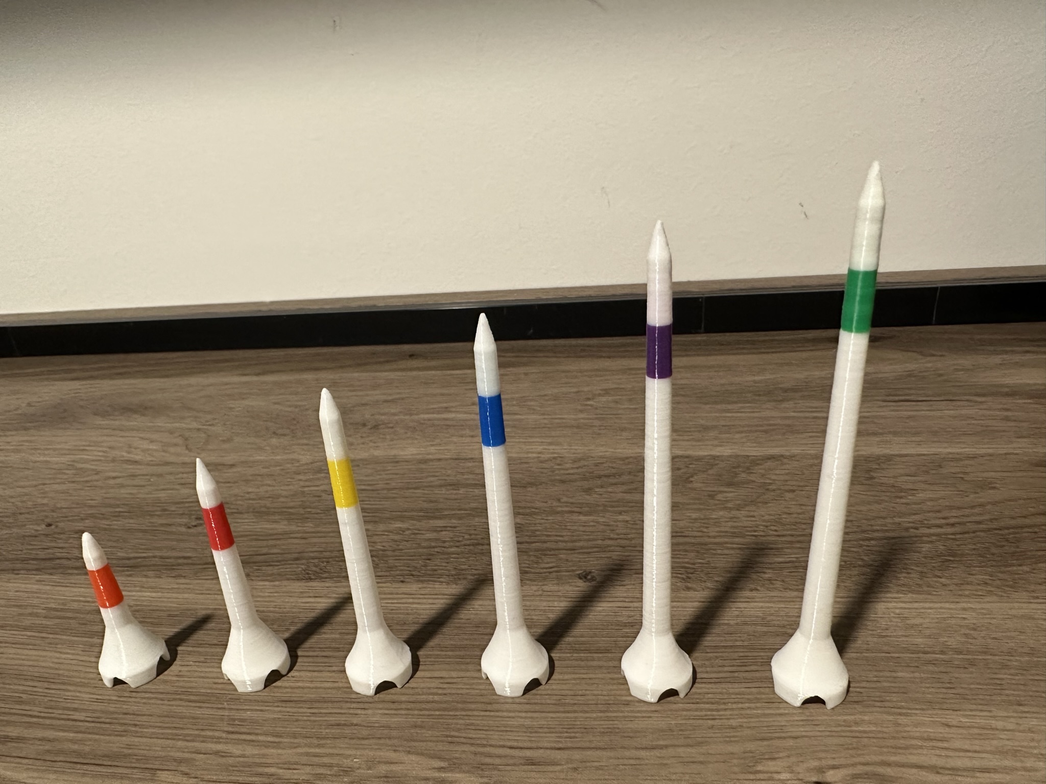 Golf Tees 6 Sizes