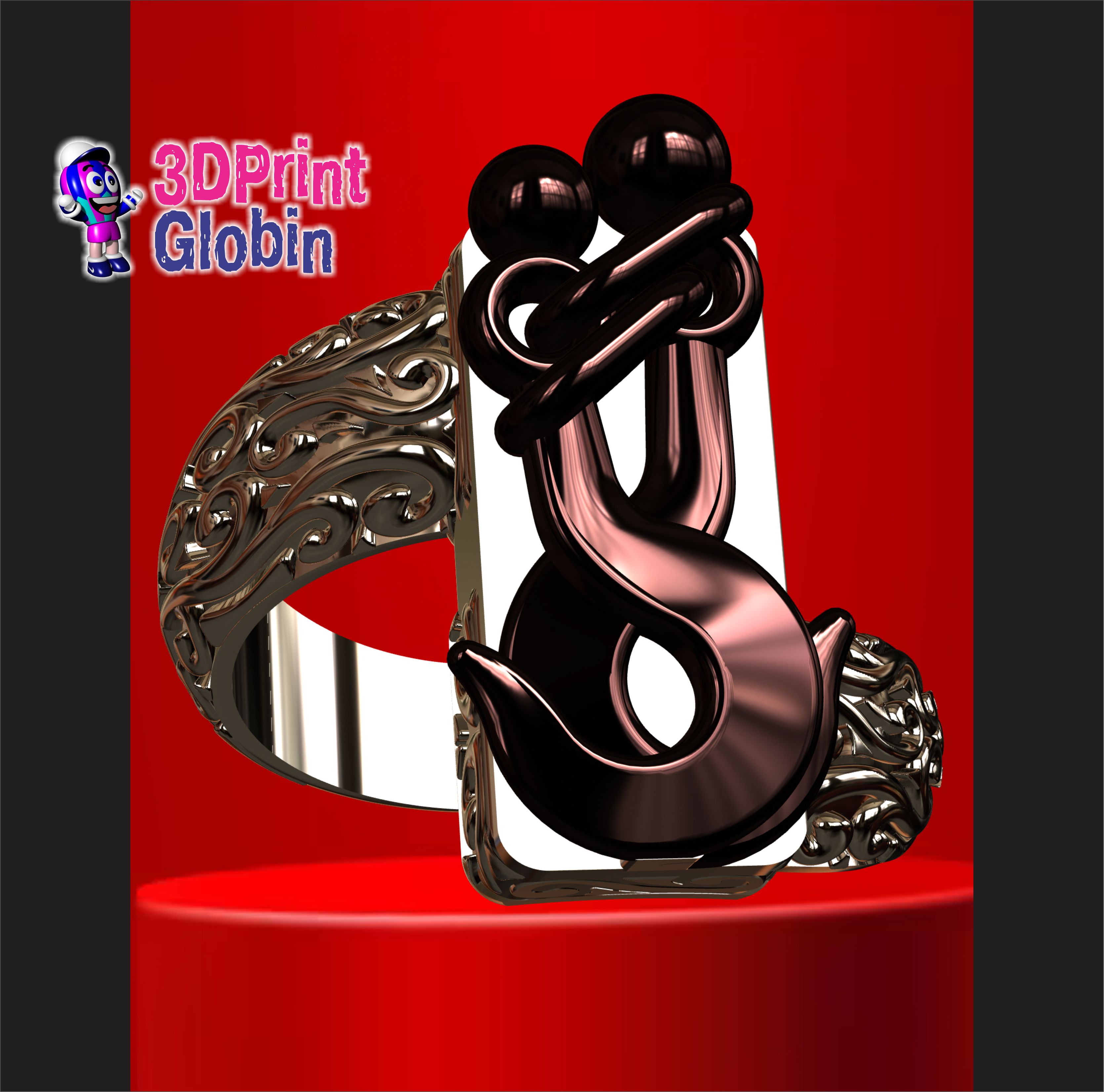 RING - LOVE HOOK by 3DPrintGlobin | Download free STL model ...