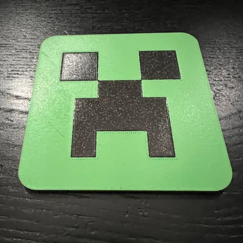 MineCraft Creeper Drink Coaster