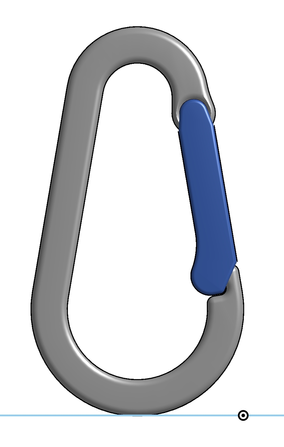 Simple Carabiner print in place