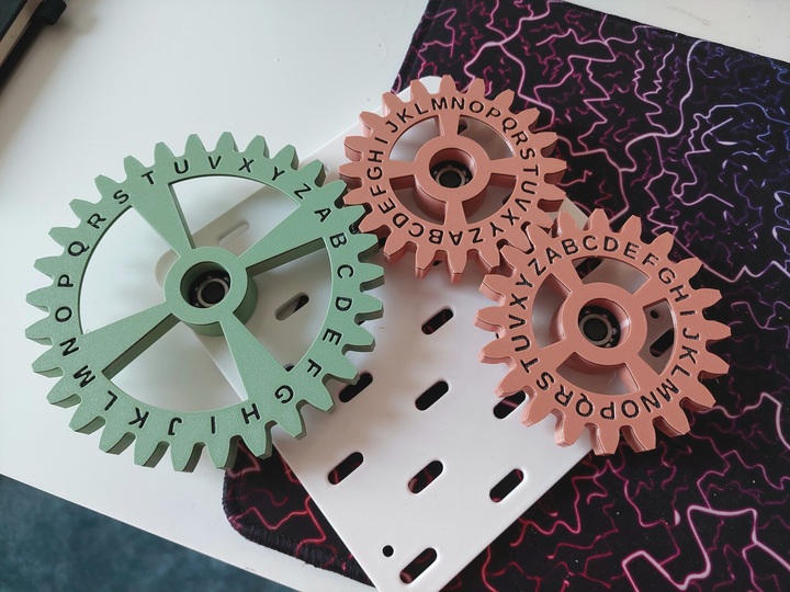 Encryption cogwheels / gears