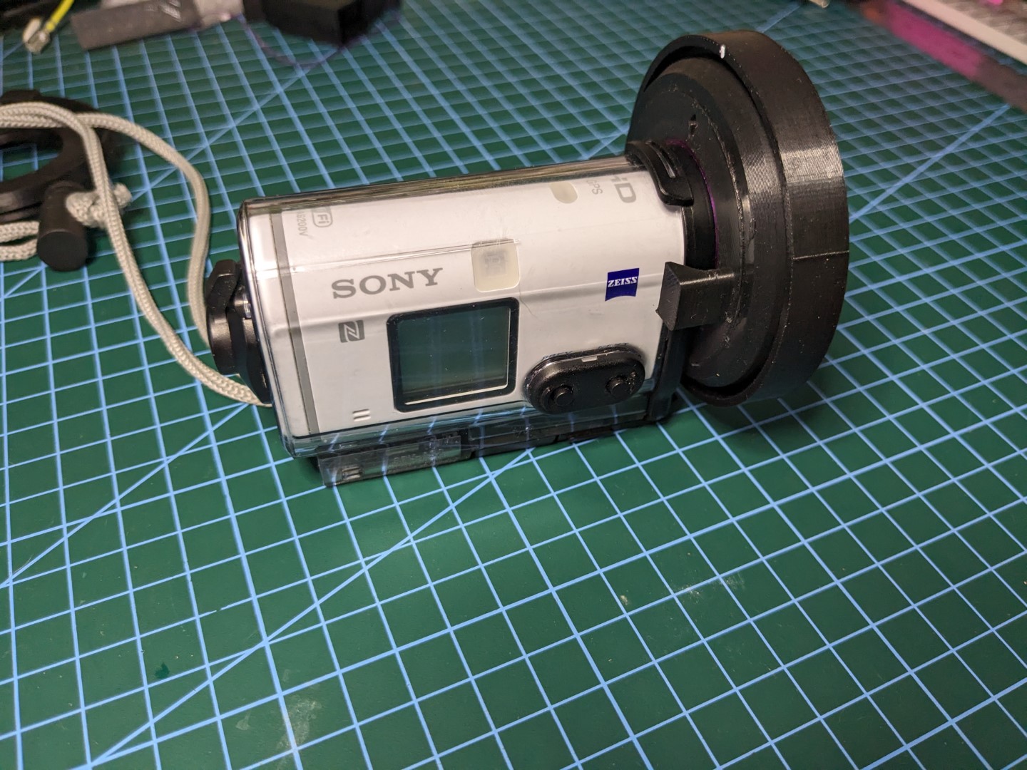 Sony Action Cam Flat Lens Cover by Endernerd | Download free STL model |  Printables.com