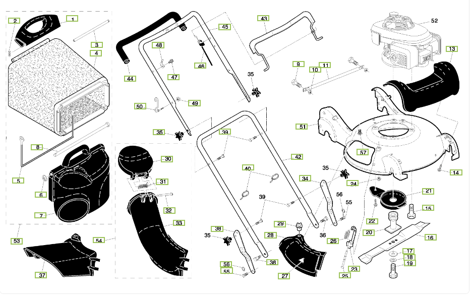 Mtd 720-0314, 710-1174 Lawn Mower Handle Knob SET (Y