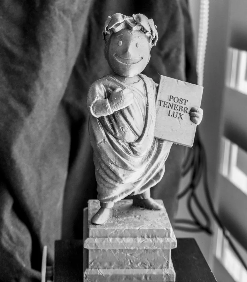 Fallout Vault Boy Statue by flioink Download free STL model
