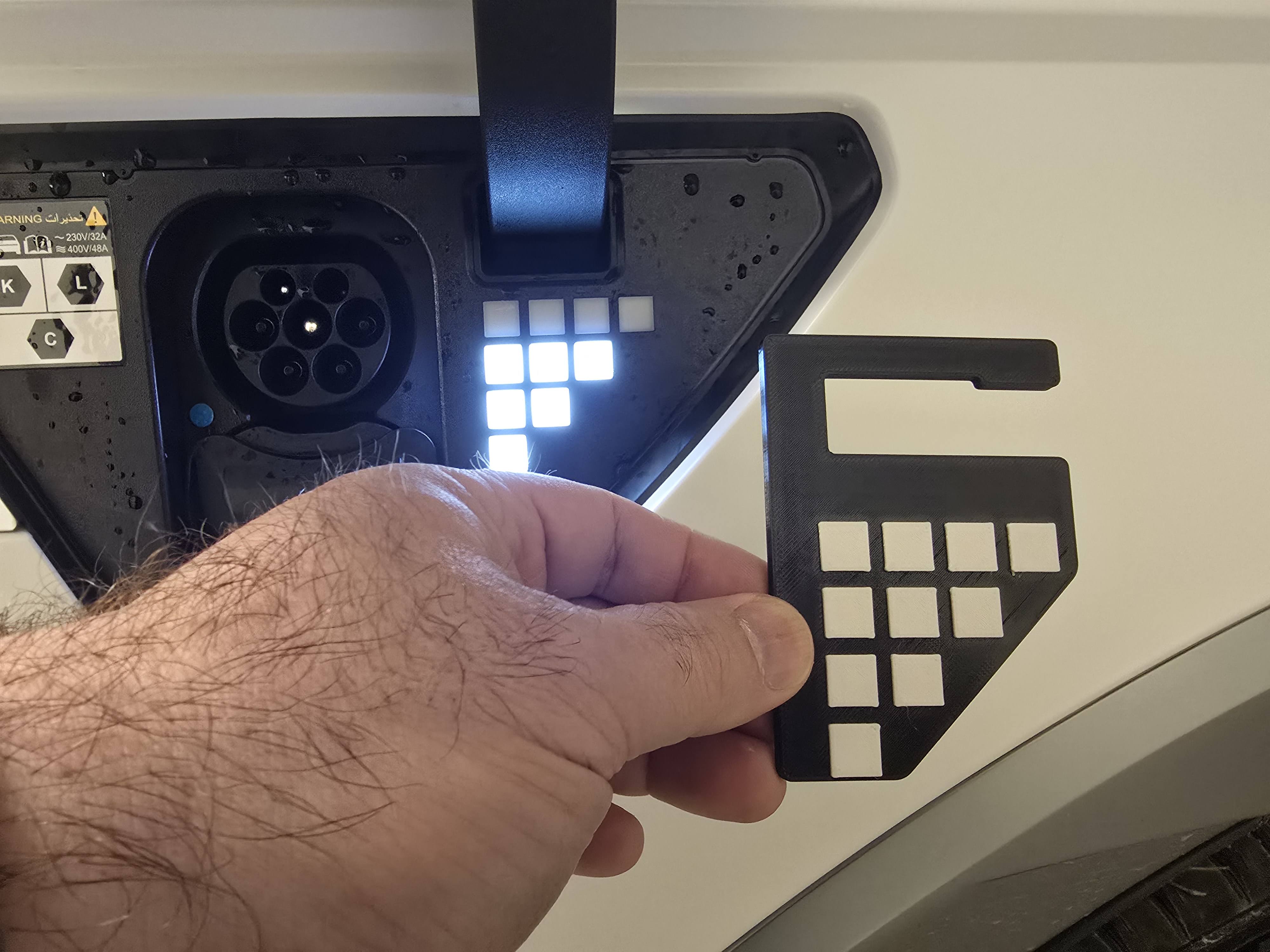 Hyundai IONIQ 5 charging lights cover