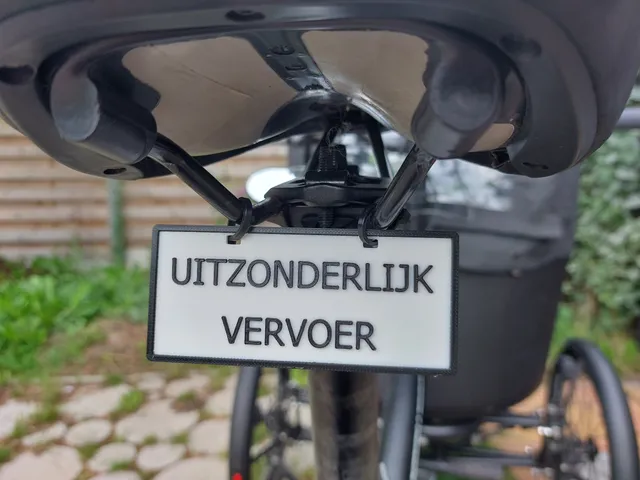Bicycle license plate