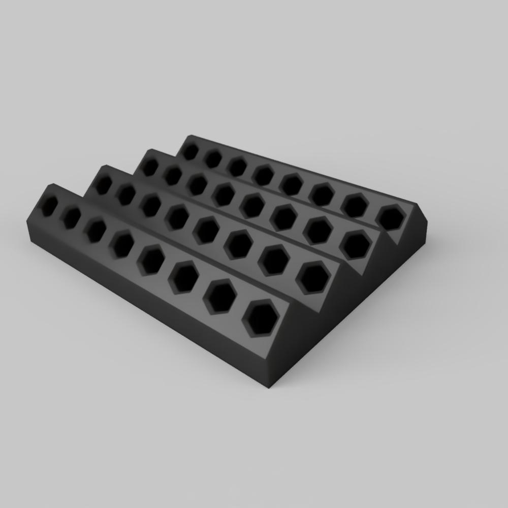 1/4" (6.35mm) Hexbit holder 32 slots