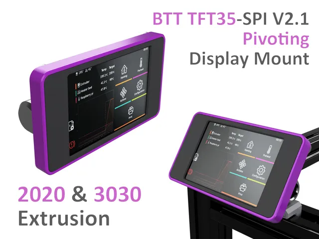 BTT TFT35-SPI V2.1 Pivoting Display Mount