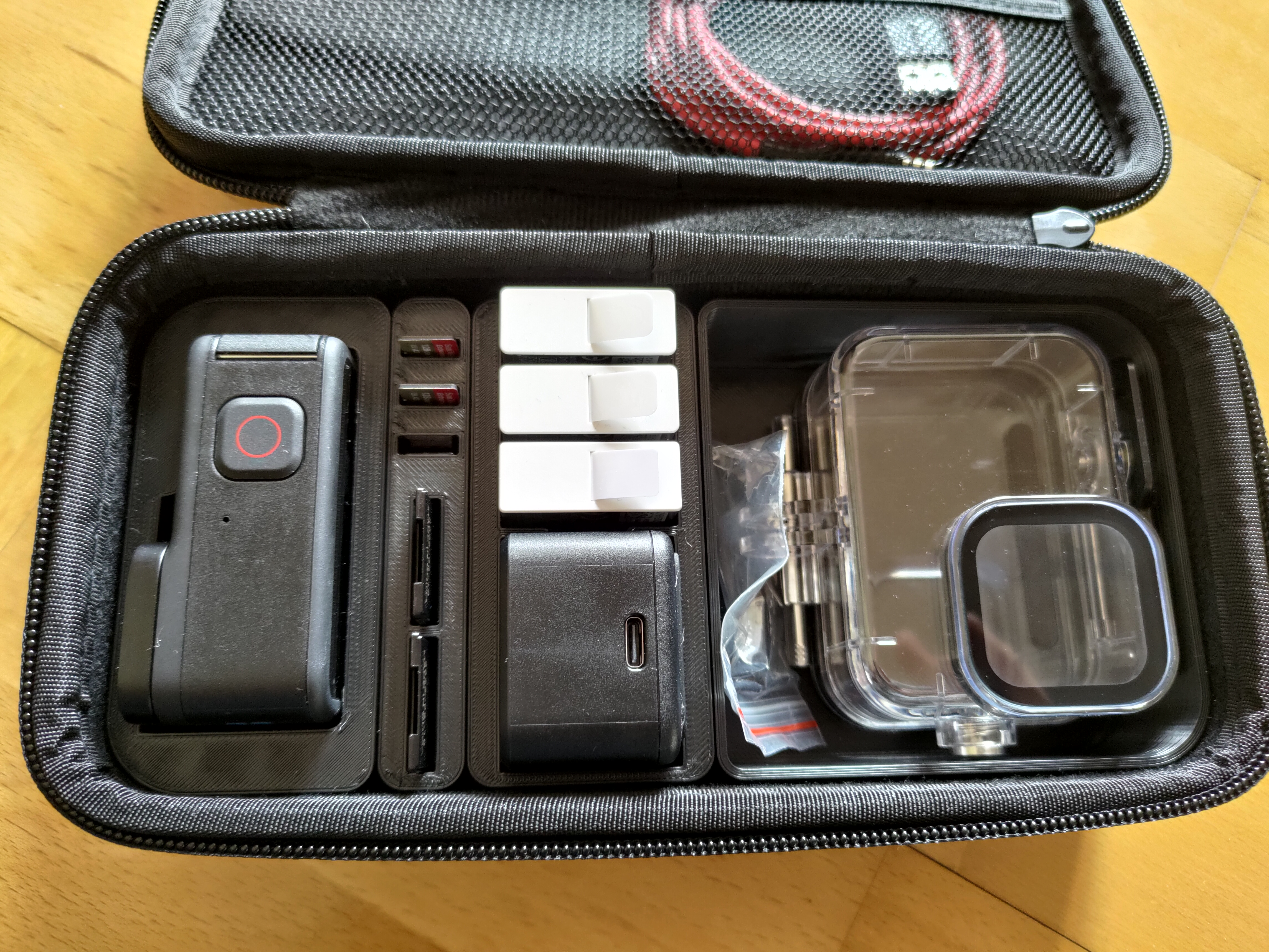 Modular GoPro Hard Shell Case Organizer