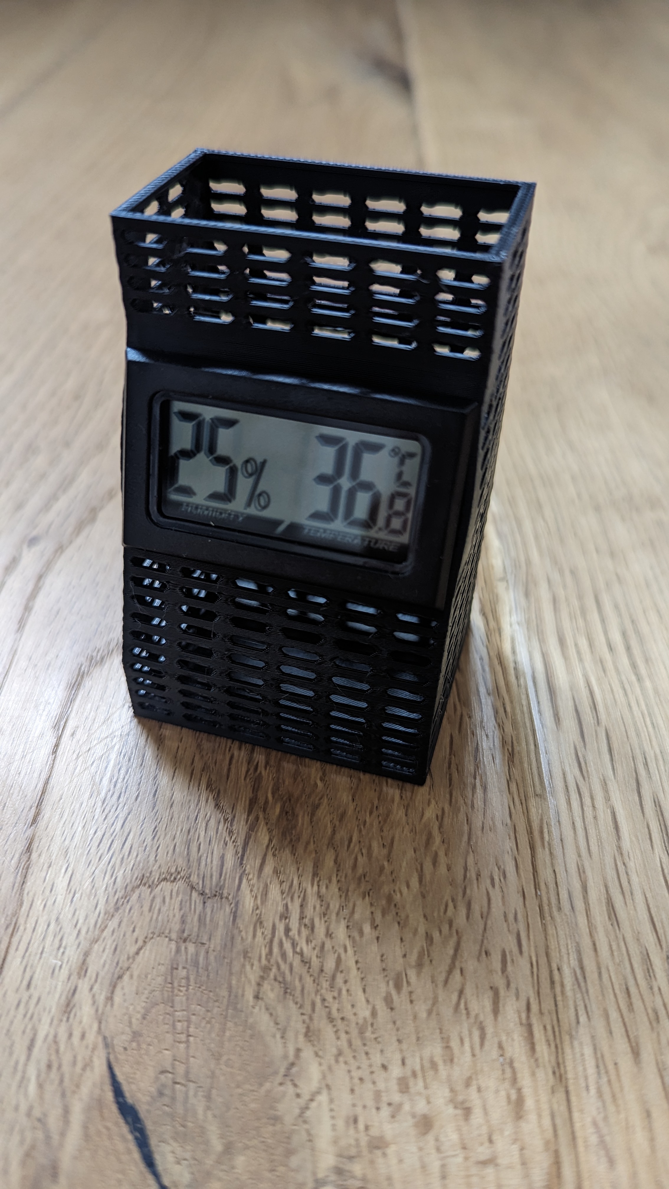 Bambu Lab AMS - Silica Gel Box with Hygrometer [redesigned]