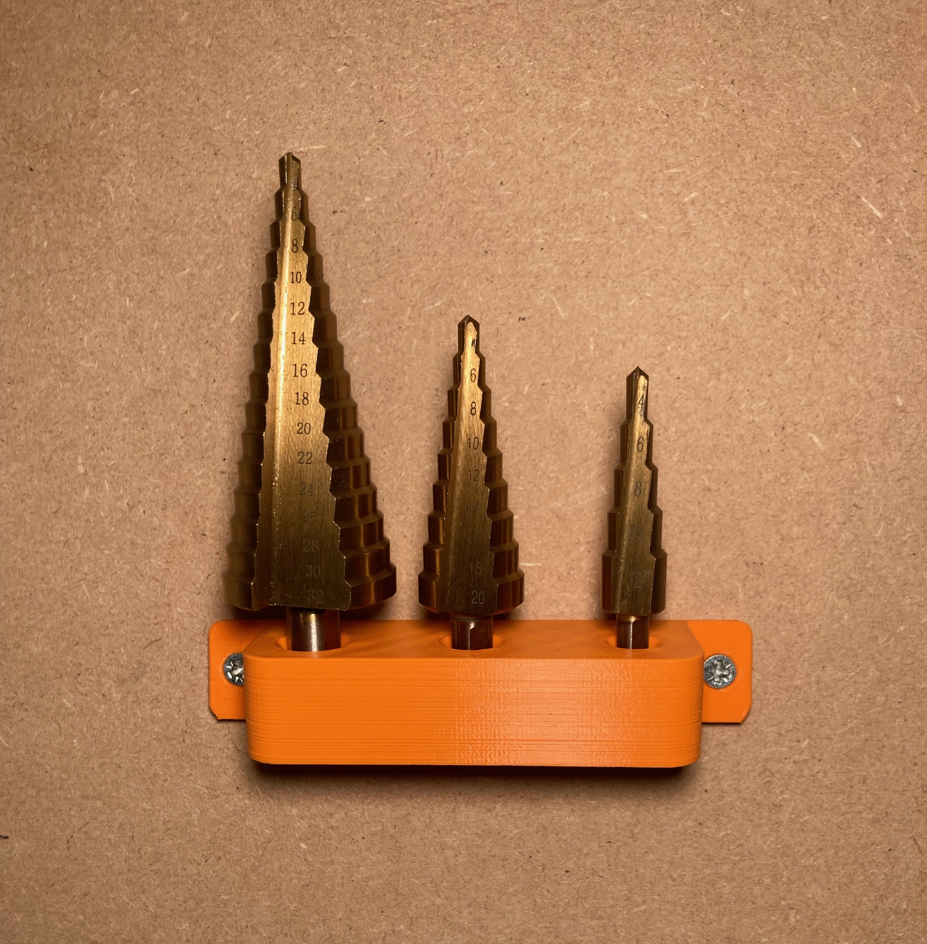 step drill holder
