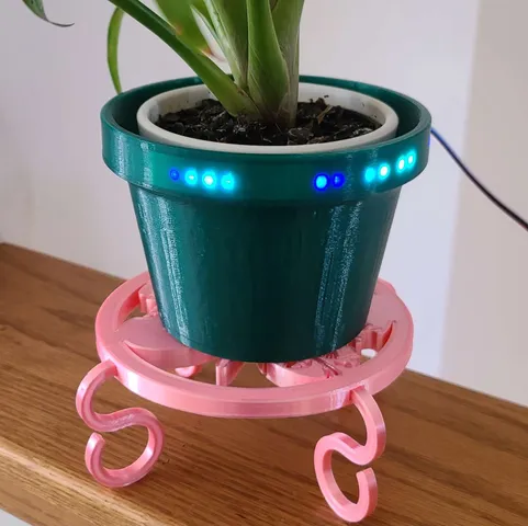 Light Up Flower Pot using LED Strips